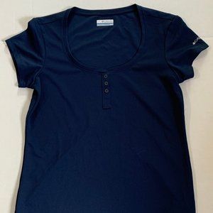 Columbia Short Sleeve Top Blue M
